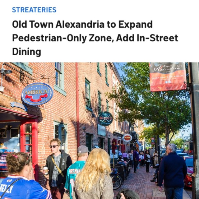 nbcwashington's tweet photo. A pedestrian-only zone in Old Town Alexandria will be expanded all summer, between Memorial Day weekend and Labor Day, officials said. https://t.co/PkIeXX0TEh https://t.co/zc0faOJY5e
