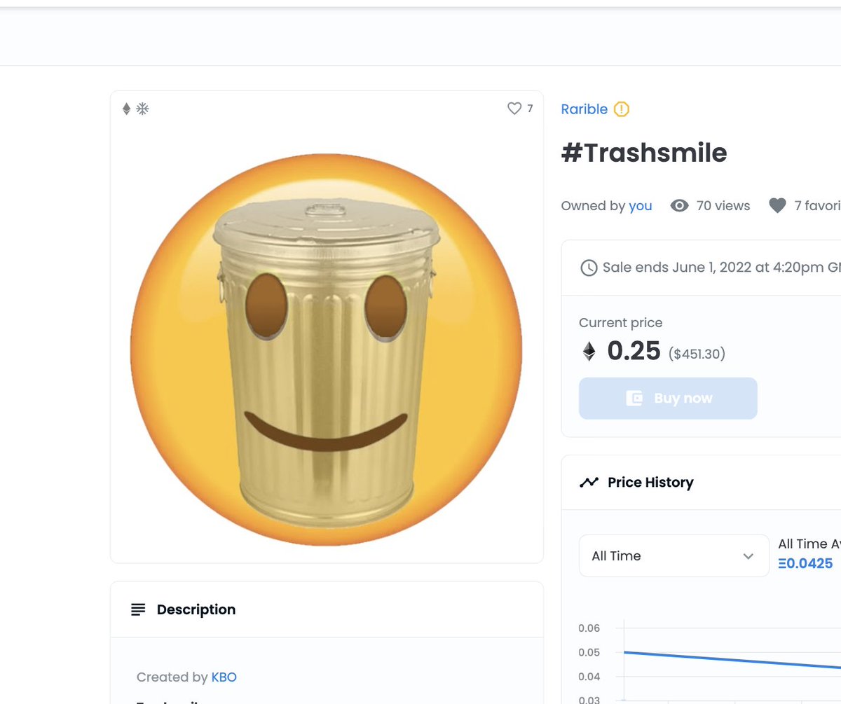 CollinsCustomIP's tweet photo. #TrashMojis by @kbometaverse: unassuming Masterpieces, before thier time i think (mid-2020 mints)
#Trashlikes: https://t.co/ghASnIY7wk 1/1, o.2
#Trashsmile: https://t.co/8f8ithwg3A 1/1, o.25
#trashart https://t.co/j3HSj4y9Wu