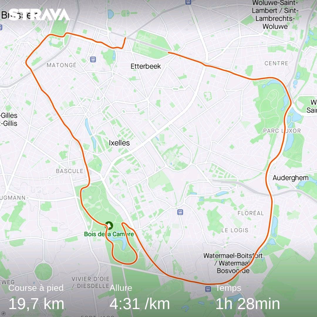 Un petit peu beaucoup fier de mon temps aujourd'hui. Mon secret? L'app <a href="/FormyfitApp/">Formyfit</a> qui combine plan personnalise et coaching vocal a chaque sortie. Ainsi accompagne, j'ai appris a courir moins vite et a faire des fractionnes raisonnables. Belle decouverte.