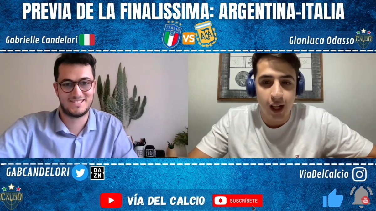 Il trionfo a #Euro2020, la ricostruzione post #Mondiale, #Mancini e gli argentini della #Serie A. Una chiacchierata con l'amico @GianluOdasso in vista della #Finalissima di #Wembley tra #Italia 🇮🇹 e #Argentina 🇦🇷 ➡️ bit.ly/3aiL4La