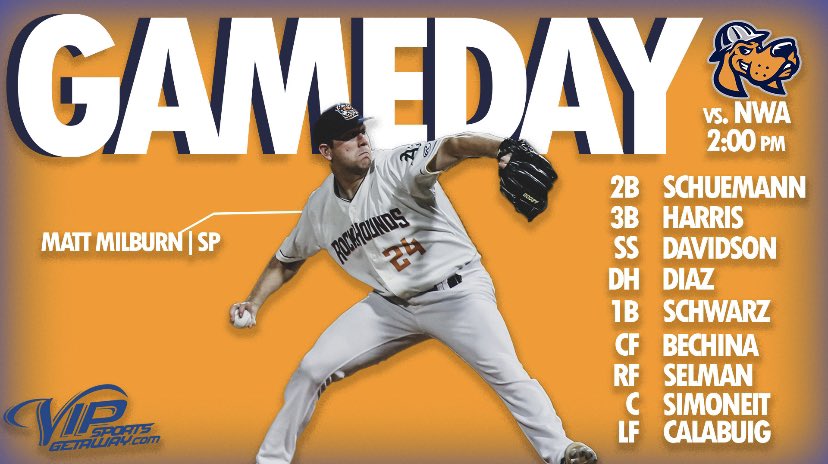 The ACCOUNTANT MATT MILBURN🔥🔥 takes the mound on the final game of the home stand!!!