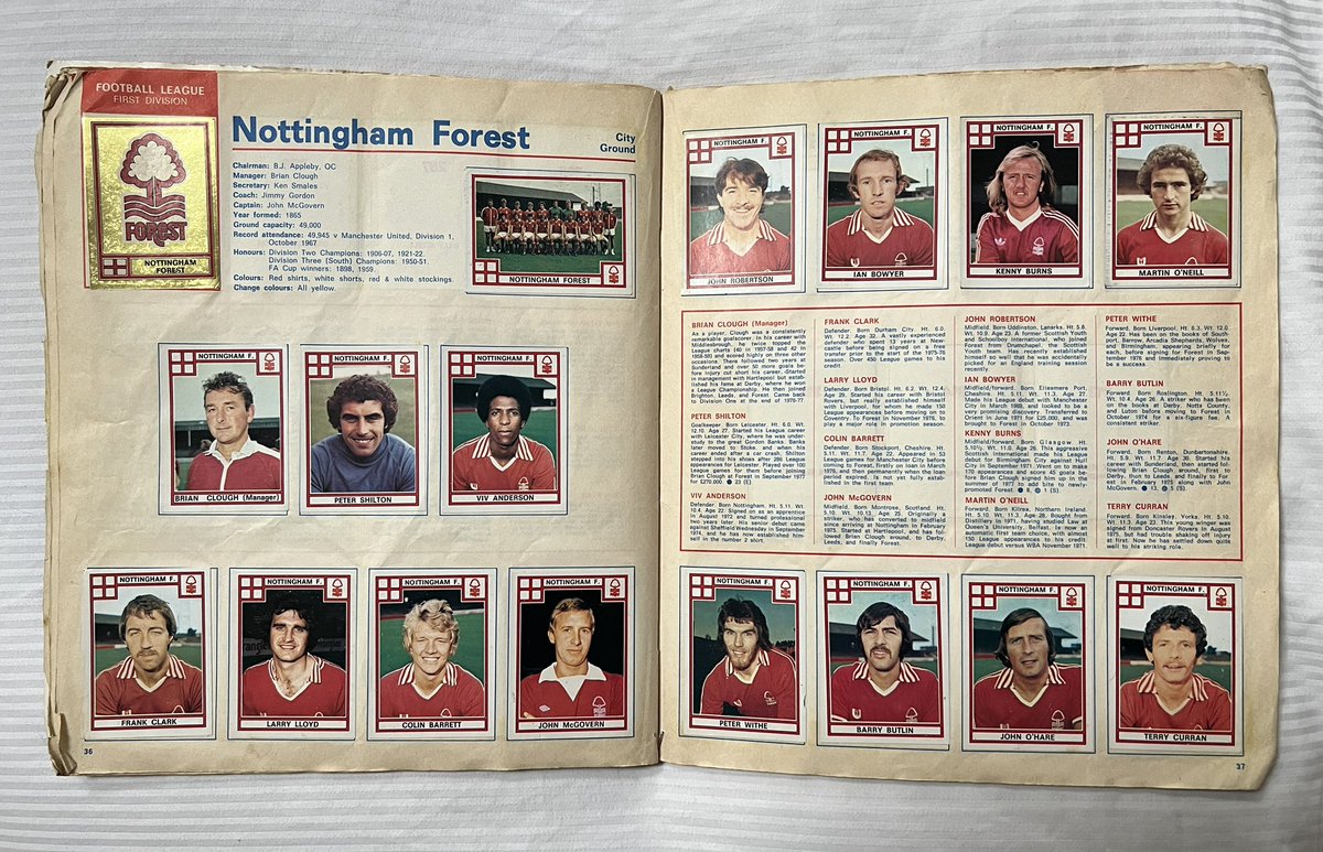 GrantStottOnAir's tweet photo. I’ve had a soft spot for Nottingham Forest ever since they helped me compete my Panini Football 78 album!!
Congratulations @NFFC!!!
#Got
#NotGot https://t.co/DFzRXrlE7l
