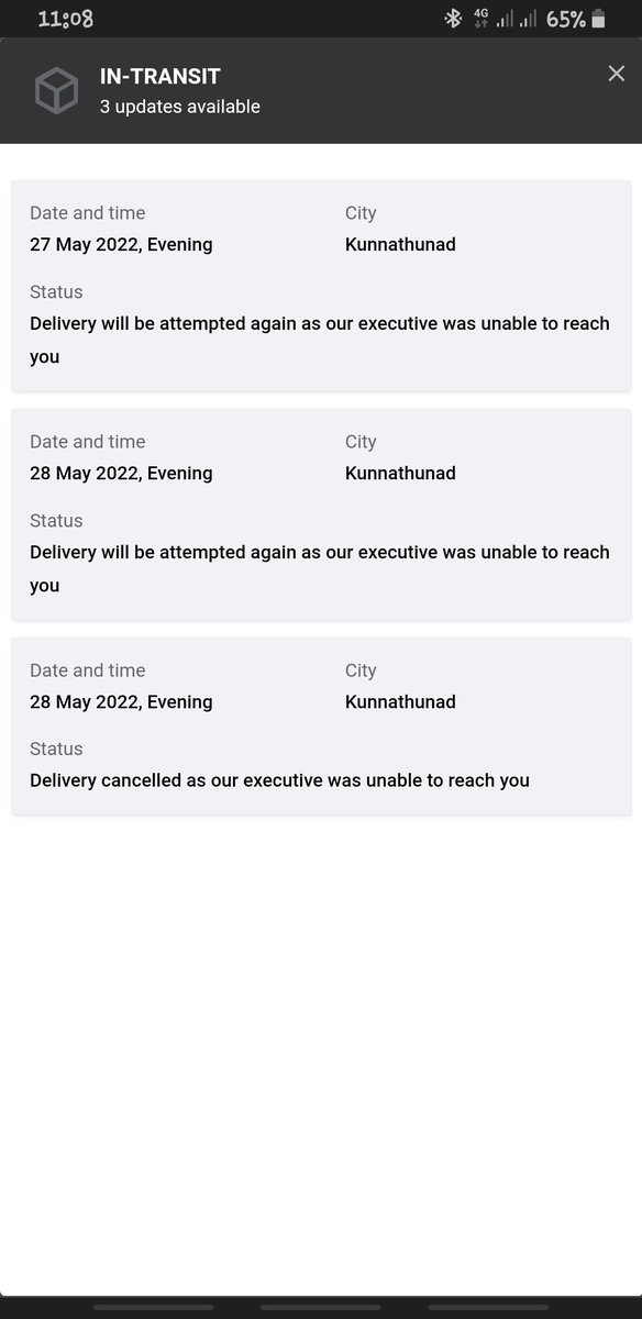 drstrange_03's tweet photo. Really,Bad to say my Fi debit card has not arrived. I didn't even get a call from the delivery agent &amp; also,While I was tracking,It shows they called.I never even got a call.Pls I want my Debit Card by tommorow. 
@Bank_on_Fi @help_delhivery 
Order ID - 7735229708802 https://t.co/L9QogBxCTe