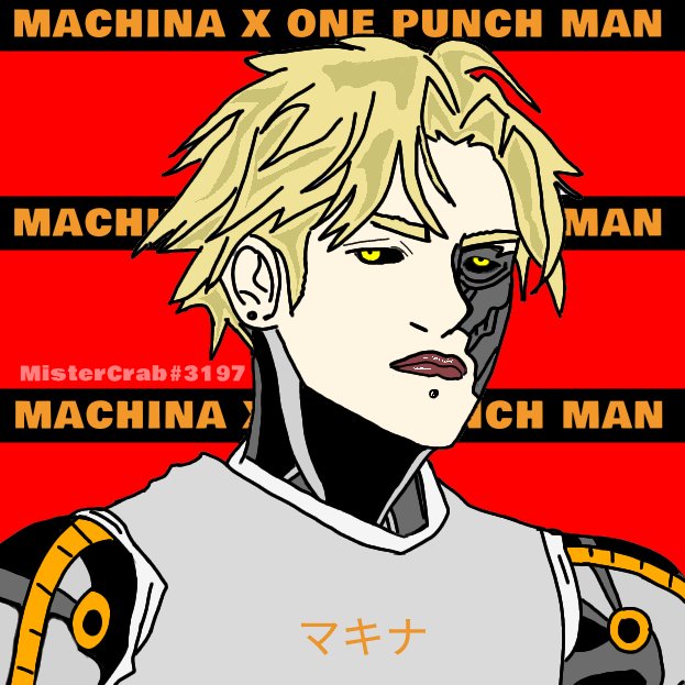 aeee_mj's tweet photo. Inspired by Genos from One Punch Man!! 🤘🔥 

#MachinaArt
 
@0xpyeongyang @Machina_NFT @futures_biO https://t.co/V2YsfJfJ7V