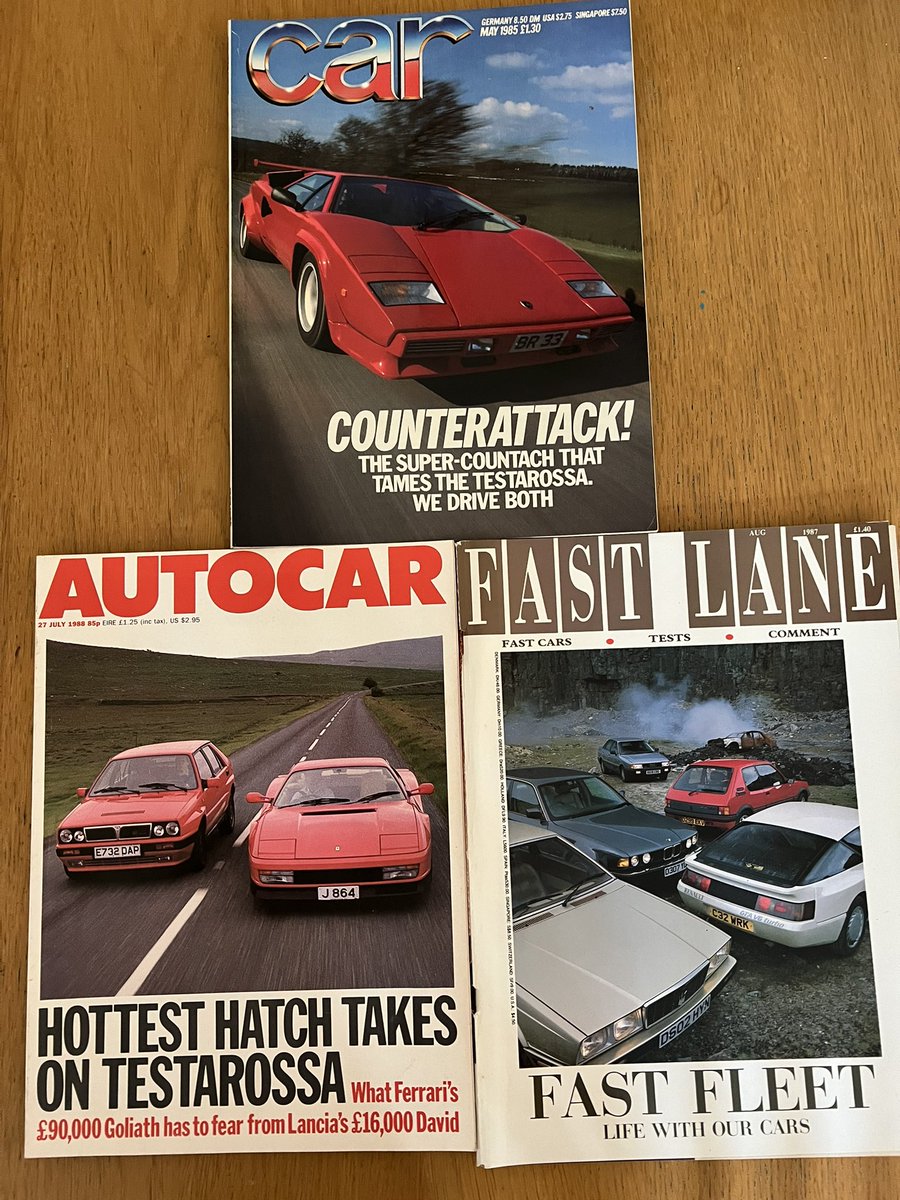 Hello #automotive Twitter. I have a (large) box full of Autocar, Car & Fast Lane magazines from the mid ‘80’s. Free to a good home as we’re moving soon. DM if interested. Be a shame to pulp them. Cheers. @sniffpetrol @AutoPap (included as the only only automotive peeps I follow!)