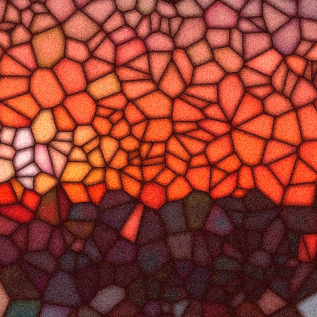 gorillasu's tweet image. Submission for @sableRaph&apos;s #WCCChallenge, this time around the topic being &apos;Stained Glass&apos;!

Since I&apos;ve been working on and off on some Delaunay triangulation code over the past 3 weeks, it felt natural to repurpose it! Here&apos;s a little thread with some possible outputs 🧵 1/10