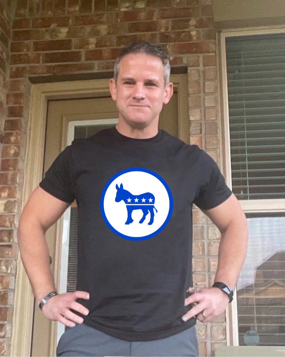RodDickerton's tweet image. Adam Kinzinger: “I have opposed a ban (on AR-15s) fairly recently. I think I’m open to a ban now.” Also, me and AOC are the same person.