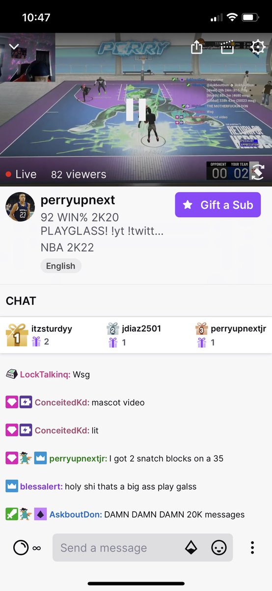 PerryUpNext's tweet image. IM BLESSED EVERYDAY TO STREAM!! IM SO THANKFUL AND BLESSED!! GOD IS GOOD!!❤️❤️🙏🏾🙏🏾 APPRECIATE THE LOVE AND SUPPORT!! S/O TO @Ladysavage110 FOR THE RAID!! 💪🏾💪🏾 #perryupnext #TrustTheProcess #godschild