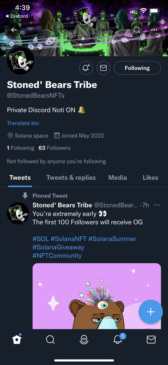 Volta22842's tweet photo. @StonedBearsNFTs Let’s gooo https://t.co/OgFsBP6Tbg
