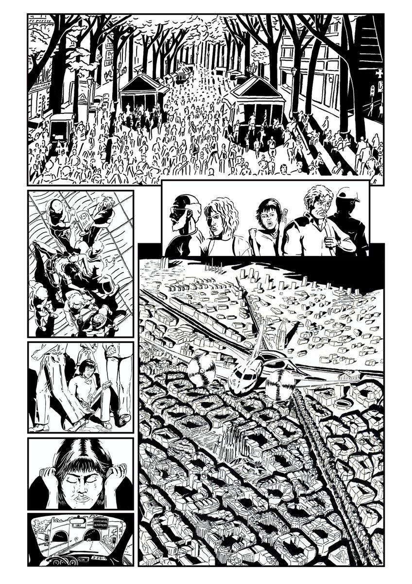 Un par de paginas en Barcelona #hagasesuvoluntad, #comicsuperheroes, #comiccienciaficcion, #comicscify