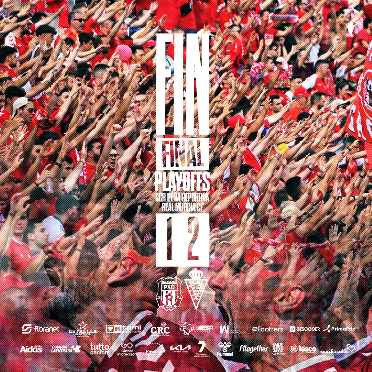 #Final #PlayOffs | 1-2 | ¡¡¡¡FINAL!!! VICTORIA Y ASCENSO DEL #REALMURCIA A 1ª RFEF
¡¡¡¡¡¡ENORME #EQUIPO Y #AFICIÓN !!!!!! 
¡ESTE ES EL PRINCIPIO! #MurciaYoTeQuiero
#PeñaDeportivaRealMurcia
#AscensoAPrimeraRFEF
