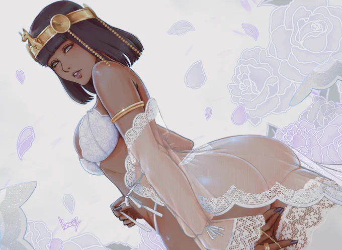 Menat !🔮💜 I hope you like her in my style! 🙏 #StreetFighter #capcom 