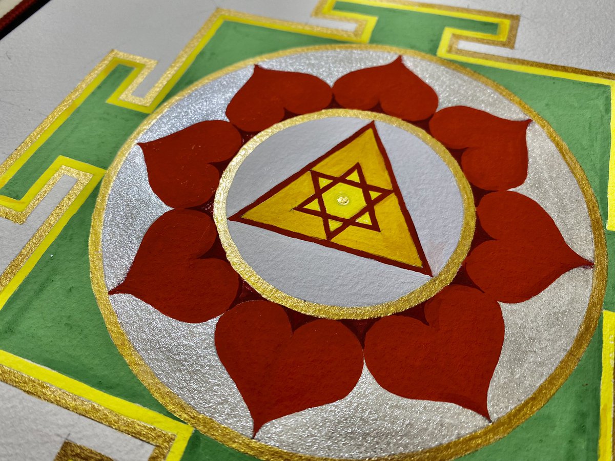 #GaneshYantra #TantricArt #handpainted #mandala #HinduArt #graphicart #SacredGeometry #geometricart #lotus