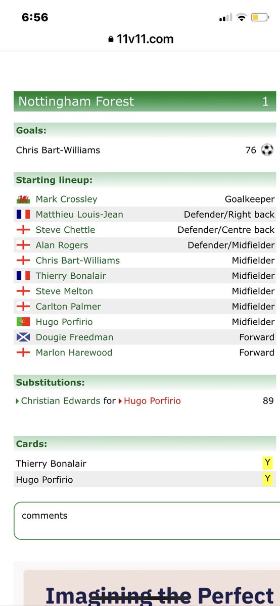 23 yrs ago <a href="/dazpurdy1977/">darren purdy</a> &amp; I were at <a href="/NFFC/">Nottingham Forest</a> for their last <a href="/premierleague/">Premier League</a> game. A special moment as we watched our mate <a href="/melts20/">steve melton</a> make his Forest &amp; Prem debut. A proud moment &amp; one none of us will forget. Well chuffed for #forest &amp; it’s fans.