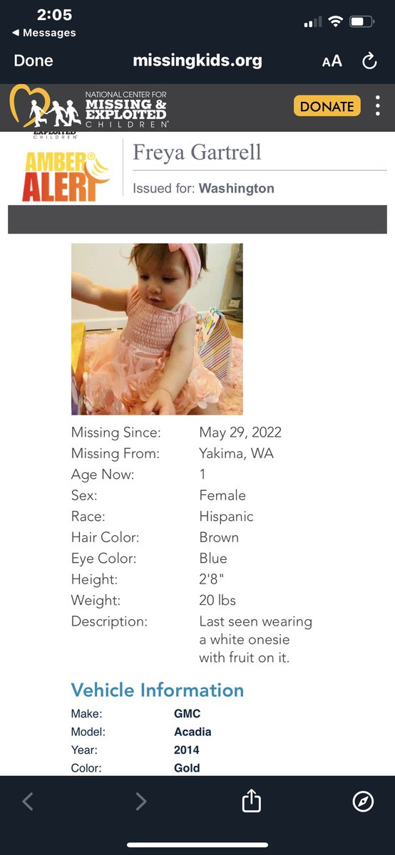 LeslieLNav's tweet photo. @AMBERAlert #Washington 🚨🚨 #1yo #Hispanic #Eyeblue https://t.co/jSoFTuBrls