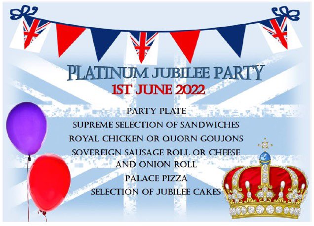 GarnockPrimary's tweet image. We hope you have all had a lovely weekend in the sunshine. We have a short week ahead, but if you could please discuss this week's menu with your child, remembering there is a special Platinum Jubilee menu on Wednesday.
#deliciousoptions
#platinumjubilee
@Sdalton321