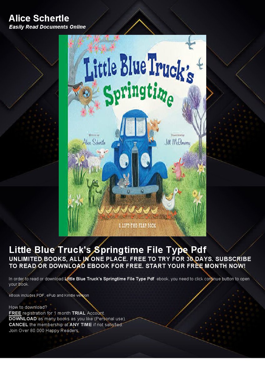 Freetyu2's tweet photo. [Get] (Books) Little Blue Truck's Springtime https://t.co/xgK9CRAXvw
