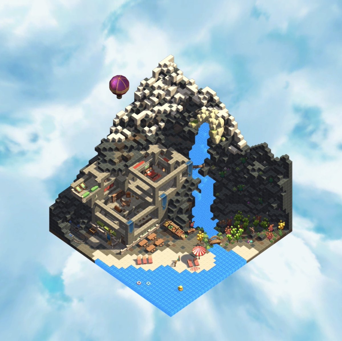 Darlington's tweet photo. Mythic Land Build in @SquishiverseNFT bringing back that good ol' feeling from my Minecraft days https://t.co/xjbza7FEQR