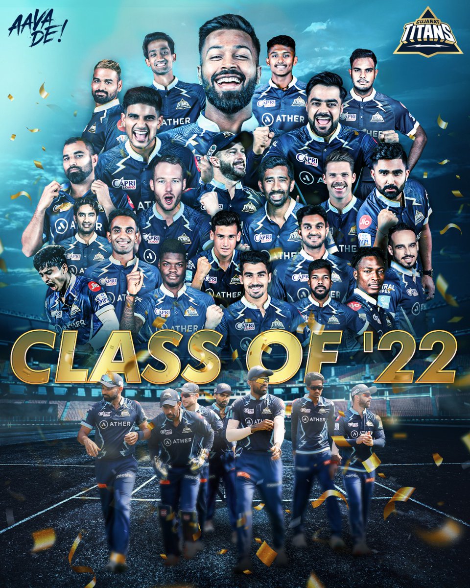 Ramdixit33's tweet photo. #GujaratTitans congratulations to the winner GT of IPL 2022🇮🇳🇮🇳🇮🇳 https://t.co/wFQIaUKHlw