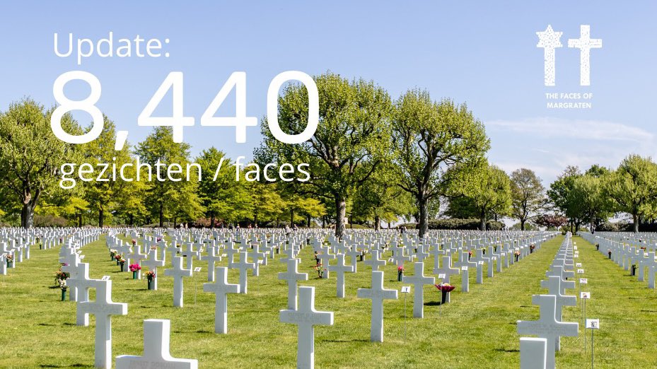 Vandaag herdachten we in #Margraten meer dan 10.000 Amerikaanse soldaten die omkwamen voor onze vrijheid. Inmiddels hebben 8.440 van hen een gezicht! Leer deze soldaten kennen via ons online gedenkteken: fieldsofhonor-database.com/index.php/en/m… #MemorialDay