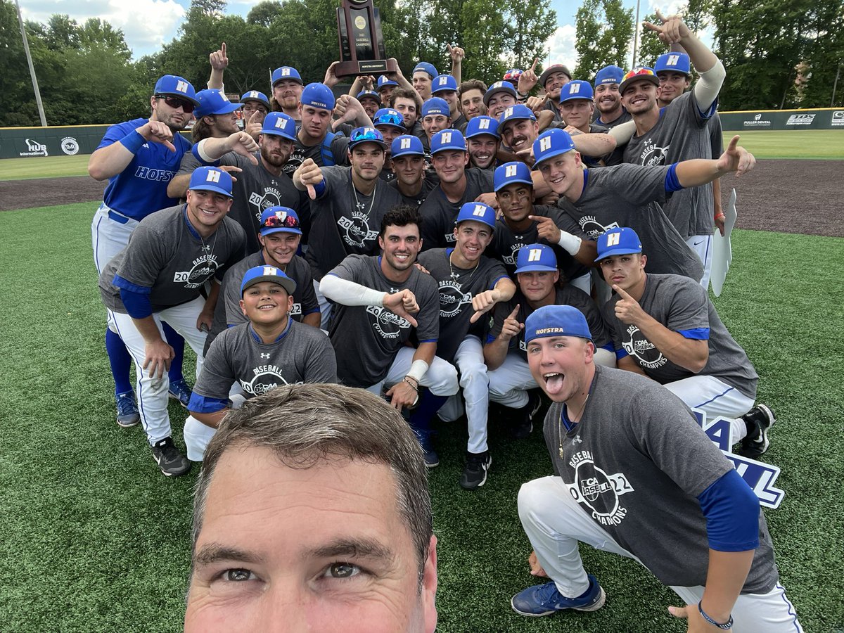 And they picked us last…CAA Champs! So proud!! #HofstraHistory #NotDoneYet #RoarWithPride @hofstrabaseball @hofstrapride @hofstrau