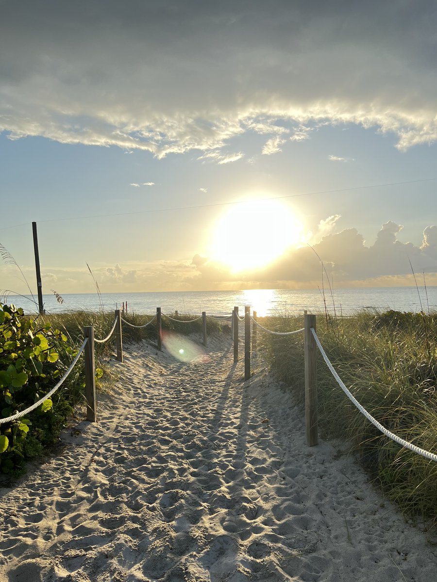 South Beach mornings. Get your heart and soul right ❤️