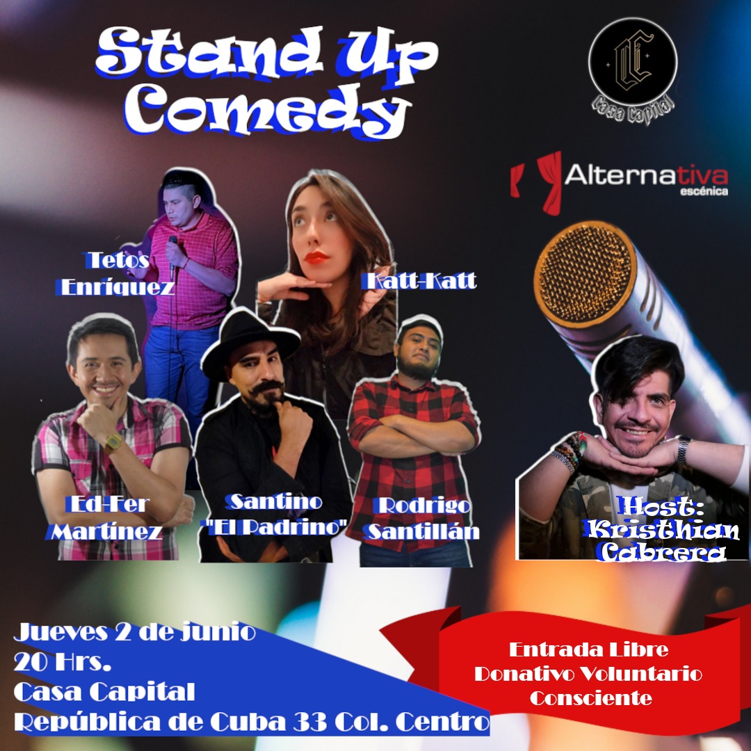 El día ya está cerca. Te esperamos este jueves 2 de junio, 8pm en #CasaCapital República de Cuba 33 Centro #CDMX
Entrada Libre! Donativo Voluntario Consciente