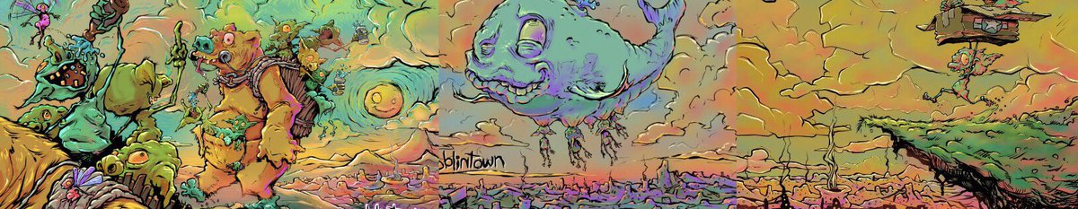 lnkmod's tweet photo. Tell me the @goblintownwtf team aren’t based. Just look at how these 3 drawings stitch together seamlessly https://t.co/WBMyLmUziU