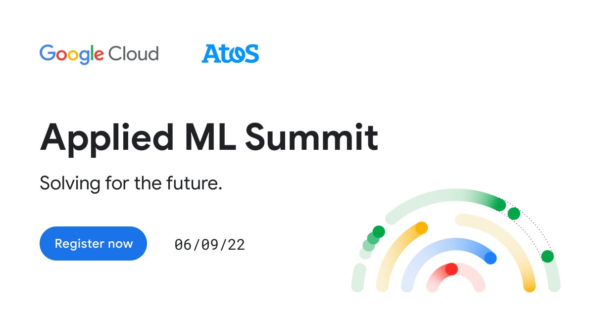 DwayneNcloud's tweet photo. Tune in on June 9th, for @googlecloud's Applied ML Summit to explore the latest cutting-edge #AI tools for developing, deploying, and managing #ML models at scale: ⚖https://t.co/dQAJZFWrKk
#googlecloud #gcppartner #appliedMLSummit https://t.co/H7LOOD9YiY