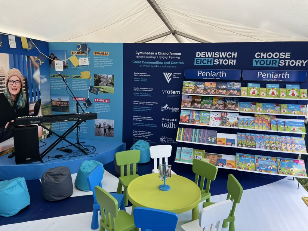 #Peniarth is ready for a busy week on the stand @UWTSD @criwCYW @S4C @trydanni #dewchideithio #lovereading #chooseyourstory #uwtsd200 @dan_cardi @LowriBerllan @loisidamsgriff @CangenDDS @rhagoriaith