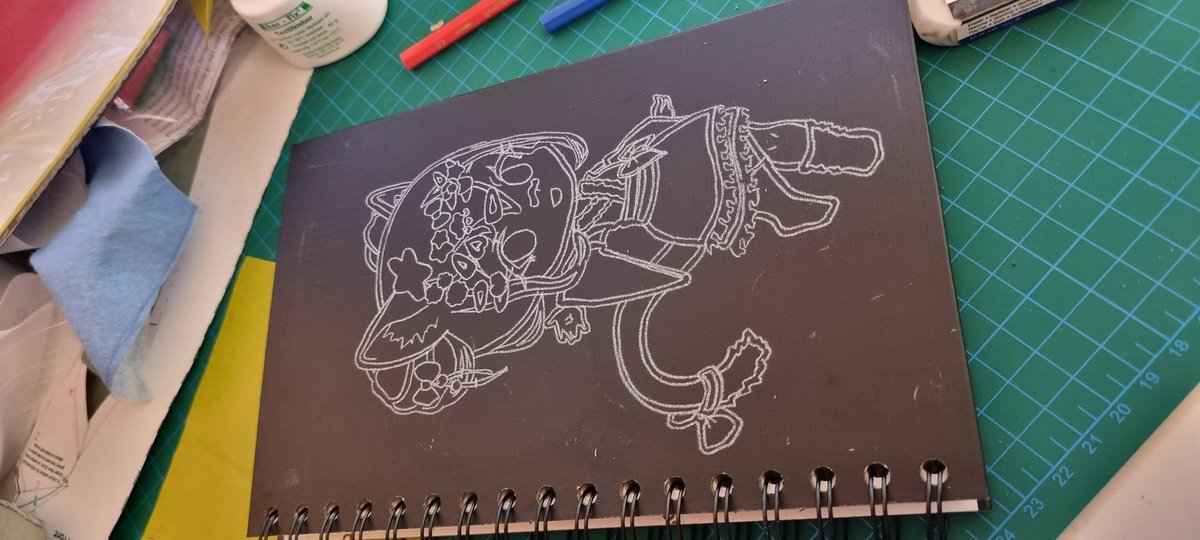 Narrenfeuer_'s tweet photo. Schon lange nichts mehr gepostet🙈 aktuell arbeite ich eher an ein paar Sachen für mich,vlt sollte ich die #Chibis mal posten.😂
Da ja Conventions wieder anfangen,hab ich mal ein neues #ConHon mit meinem #OC Erin gestaltet&amp; da ich das Ergebnis so mag,wollt ichs doch mal teilen.💖 https://t.co/OfSjsCQTUP
