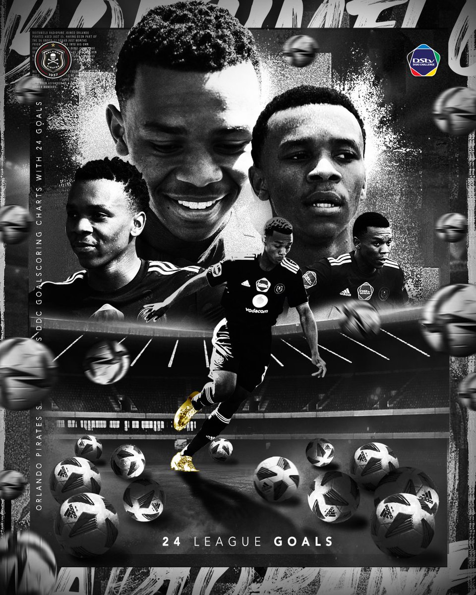 ☠️ Congratulations Radiopane!!!😃👏🏾
🏆 #DStvDiskiChallenge Top Goal Scorer | Boitumelo Radiopane 
⚫⚪🔴⭐
#PSLAwards2022
#OnceAlways