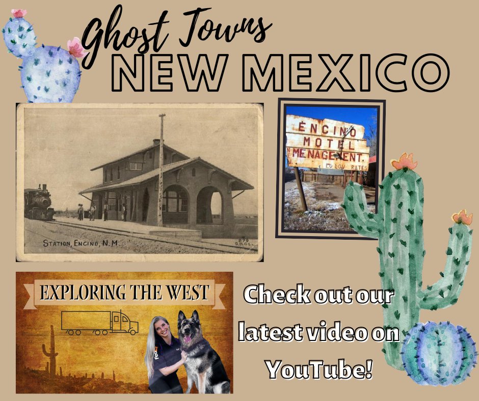 happinessBTM's tweet photo. Have you ever heard of these small ghost towns in New Mexico? Well we fear not, we made a YouTube video on them! 👻🌵
#trucking #truckingvideo #ghosttowns #newmexico

Check it out here ➡️ https://t.co/6xDTYC2GZf https://t.co/ikv4LiO7oq