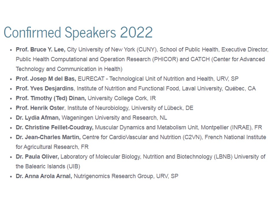 NuGo Week 2022 Tarragona (@nugoweek22) on Twitter photo Happy to confirm the following speakers for the NuGO week 2022: <a href="/bioquimicaURV/">Bioquímica URV</a> <a href="/nutrigenomics/">Michael Müller</a> Happy to confirm the following speakers for the NuGO week 2022: <a href="/bioquimicaURV/">Bioquímica URV</a> <a href="/nutrigenomics/">Michael Müller</a>
