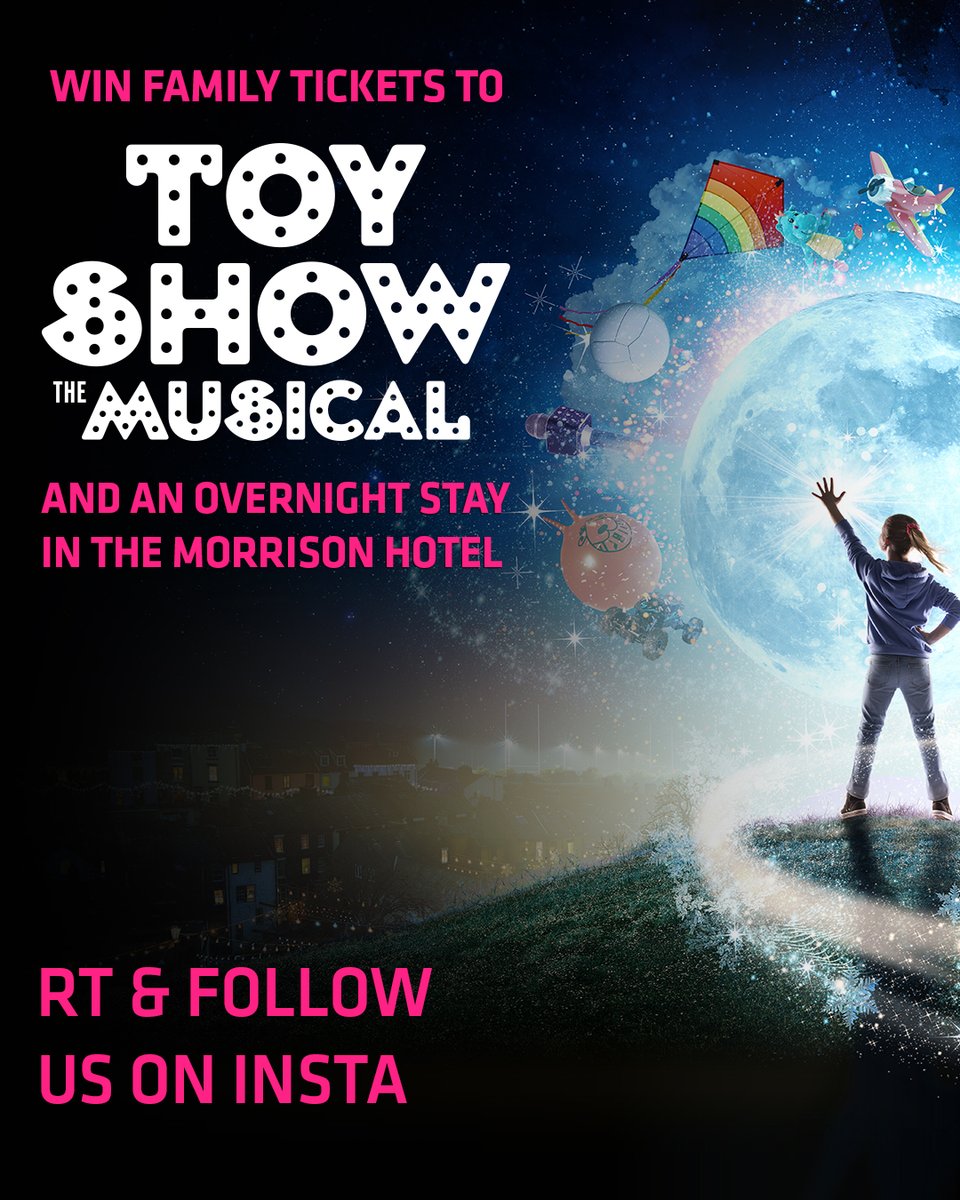WIN tickets for you and the fam to see Toy Show The Musical this December… 

AND an overnight stay in a family room at <a href="/morrisondublin/">Morrison Hotel</a>  🥳

RT this post &amp; FOLLOW us on Insta

instagram.com/p/CeJy983MK7J/