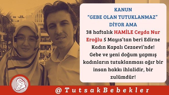 ysmn_mavi's tweet photo. Kanunu uygulamak kimin göreviyse görevinin başına tahliyesini ve ceza ertelenmesini bekleyen binlerce kadın var...! 

DoğumaGünlerKala Hapiste https://t.co/9t6pfuVRk6
