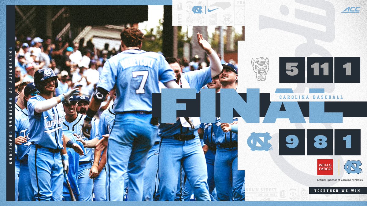 CHAMPIONS #GoHeels x @wellsfargo