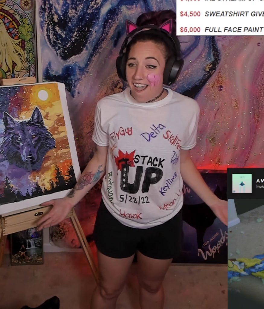 WinnieDaPoohhh's tweet photo. Oh what a night! Thank you everyone that helped us raise over $4k last night for @StackUpDotOrg ! I couldn’t ask for a more amazing community - ily 🥹💜 https://t.co/K6O2HD2Lex