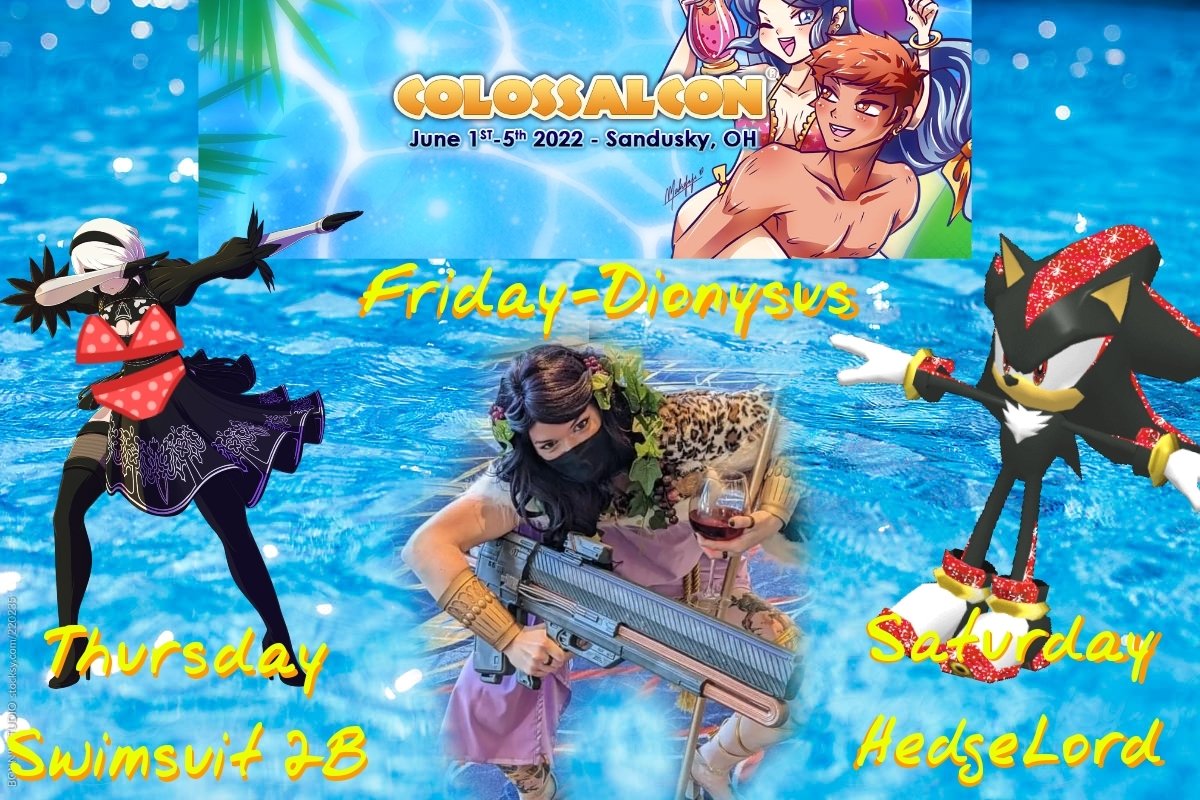 Lineup for #Colossalcon this year! Who am I seeing at the swim-up bar 👀