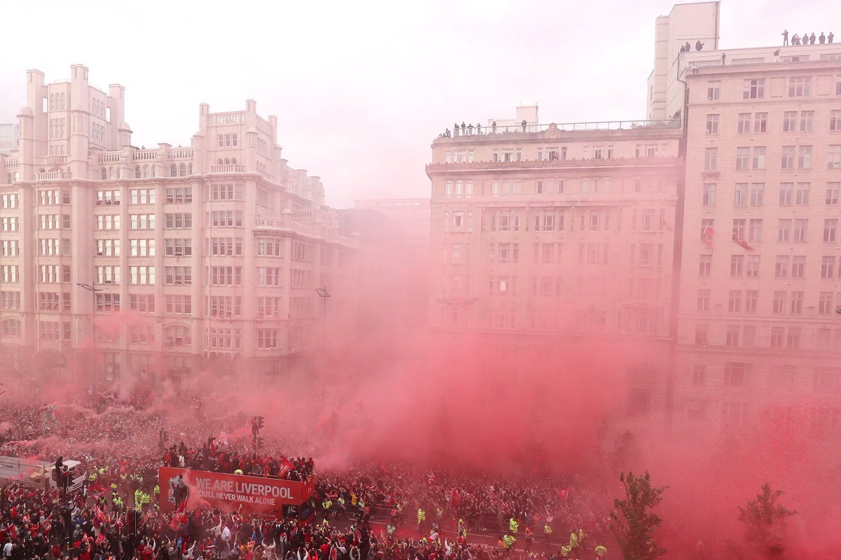 Wasn't back in time to get into town today, but watching it on the box with the kids &amp; better half was incredible. Didn't know what to expect today following last night, but made up they got the welcome home and thank you they deserved. Roll on next season. Up the fucking reds!