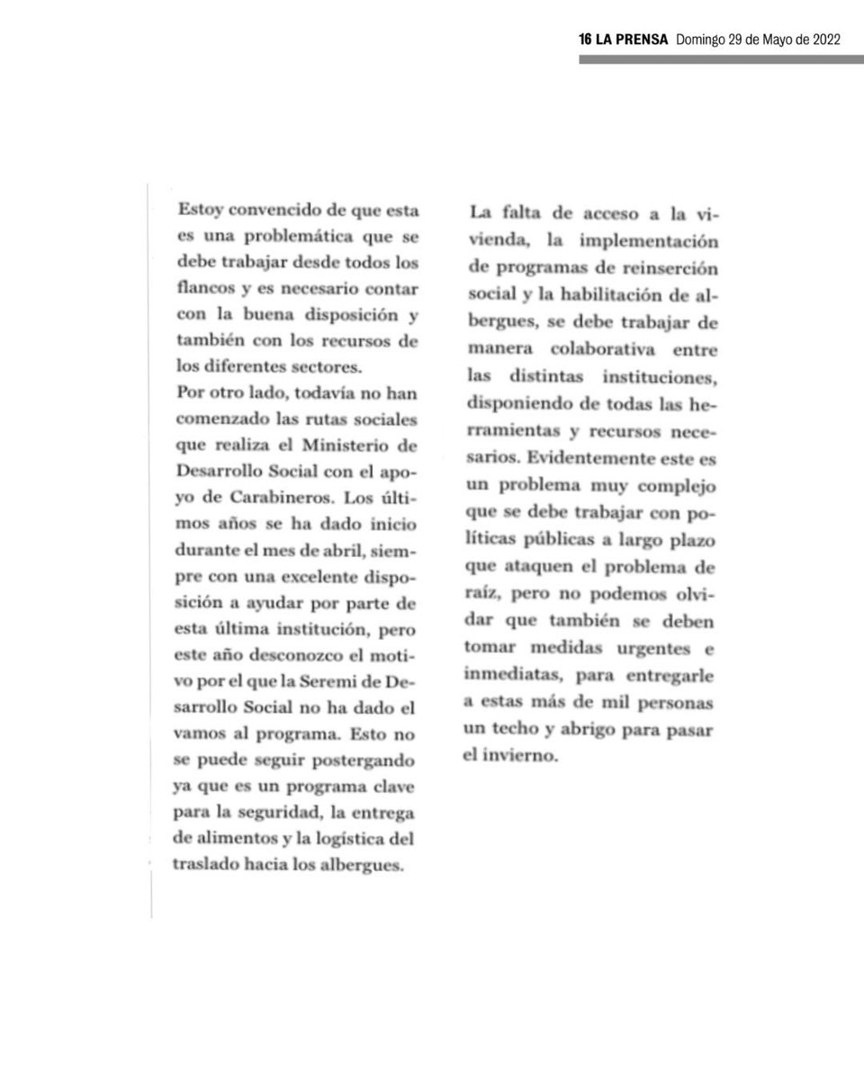 Les dejo columna de hoy en el @laprensacurico 
Partieron los fríos y el Plan Invierno cuando 🤷🏼‍♂️