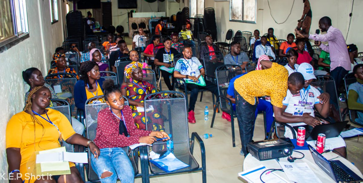 fodaysoriek's tweet photo. Proud to be a pioneer in creating a platform for young people to discuss and take action on health issues
Day 1 of the second edition of the Youth Universal Health Coverage Training Summit on Malaria and NTDs 2022
Delegates from Bo, Makeni, Freetown, Portloko, Conakry, Kambia. https://t.co/Tw8cHQxLW6