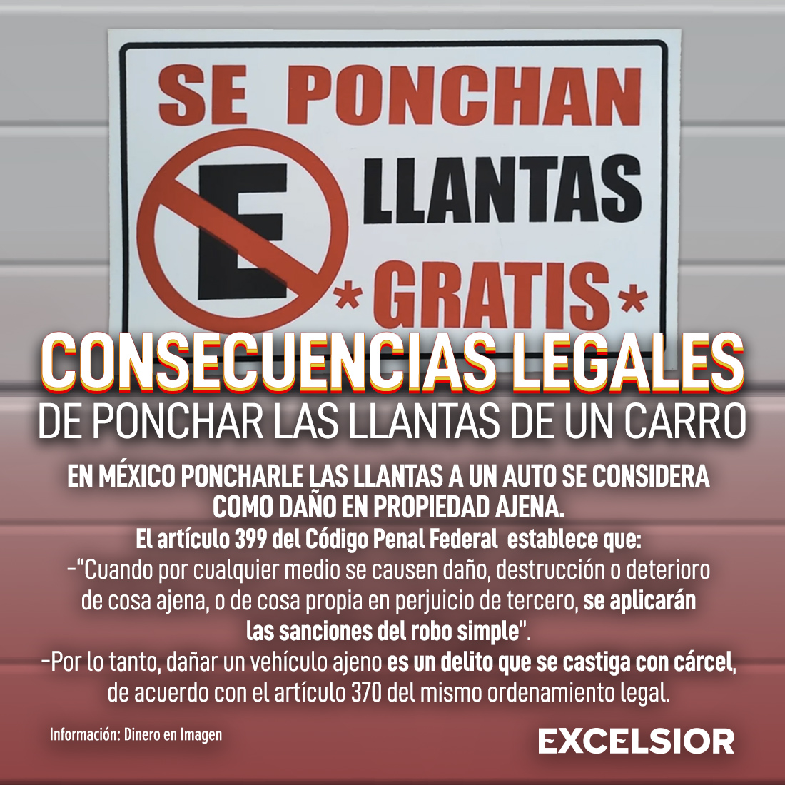 Excelsior's tweet photo. ¡Ojo! 👀🚨 Por más enojo que te provoque ver un auto en la entrada de tu casa... ¡no se te ocurra poncharle las llantas, pues te podría salir muuuy caro! 🚘🛞

➡️ https://t.co/t8JzQ6joQS https://t.co/ZEWdLgblp4