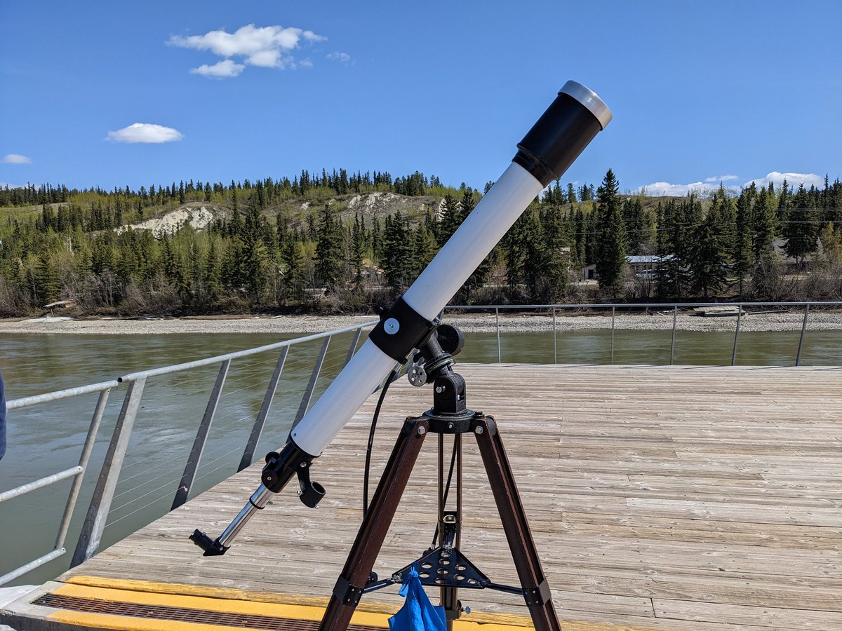 Sungazing at Front St and Steele St.
