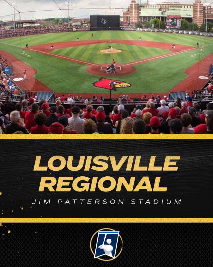 LOUISVILLE REGIONAL

HOST: <a href="/LouisvilleBSB/">Louisville Baseball</a>
#RoadToOmaha