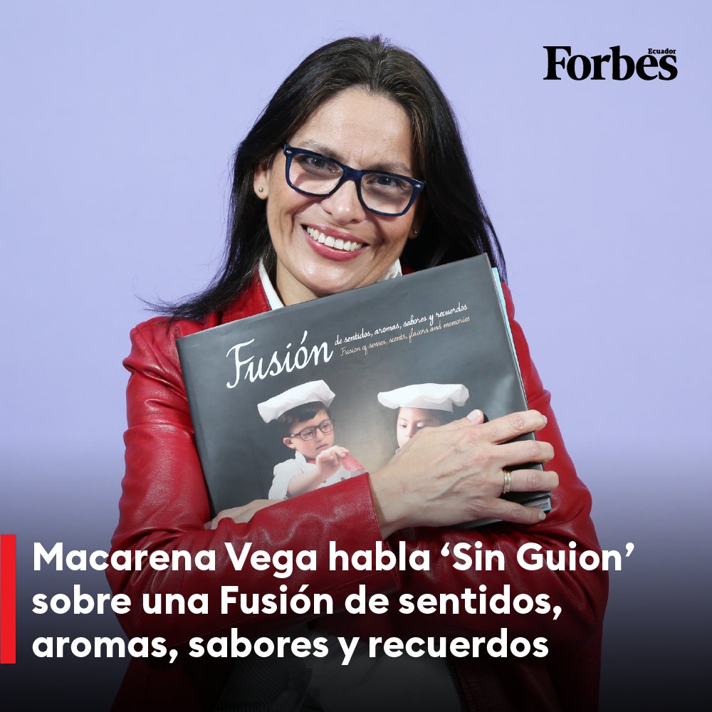 forbesecuador's tweet photo. #SinGuion | Como un tributo a la generosidad y al amor, @MacarenaVegaC presenta su libro "Fusión de sentidos, aromas, sabores y recuerdos", con el apoyo de la Fundación Amigos del Ecuador, el Centro Terapéutico DUPI y varias instituciones.

https://t.co/MzUZjMN63V https://t.co/5LbFnisJ76