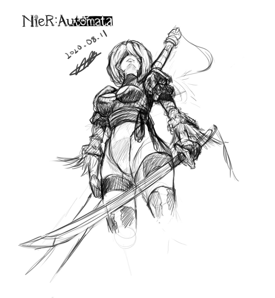leesoldit's tweet photo. 예전에 그린 낙서 ㅎㅎ..
#니어오토마타 #NieRAutomata #낙서 #그림 #2B https://t.co/MygpYNvuwv