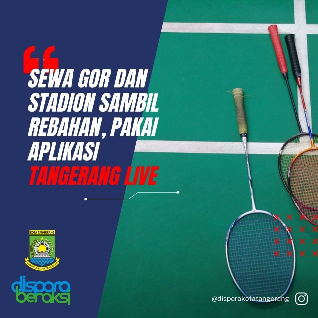 Repost dari disporakotatangerang

Halo Sobat Dispora ...

Udah tau belom booking GOR dan Stadion bisa sambil rebahan di rumah pakai aplikasi Tangerang Live?

cobain yuk..

untuk melihat lokasi gor di dekatmu, klik link di bio ya

#tangerangayo #disporaberaksi #tangeranglive