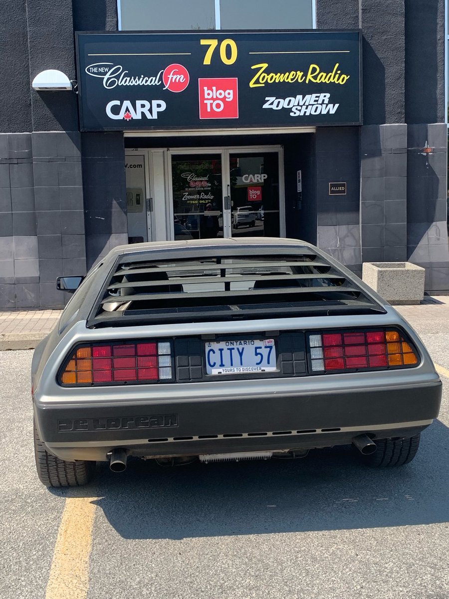 WRPersonalCFO's tweet photo. #DOT22 The man, the #MZTV museum, the media empire and the memorable #Delorean all at @Zoomer @zoomerradio #Zoomerplex today. Always the visionary, @MosesZnaimer knew we would much appreciate ice cream today 😎🙏❤️ @Doors_OpenTO #SchlageDOT https://t.co/KFw3QwUnic