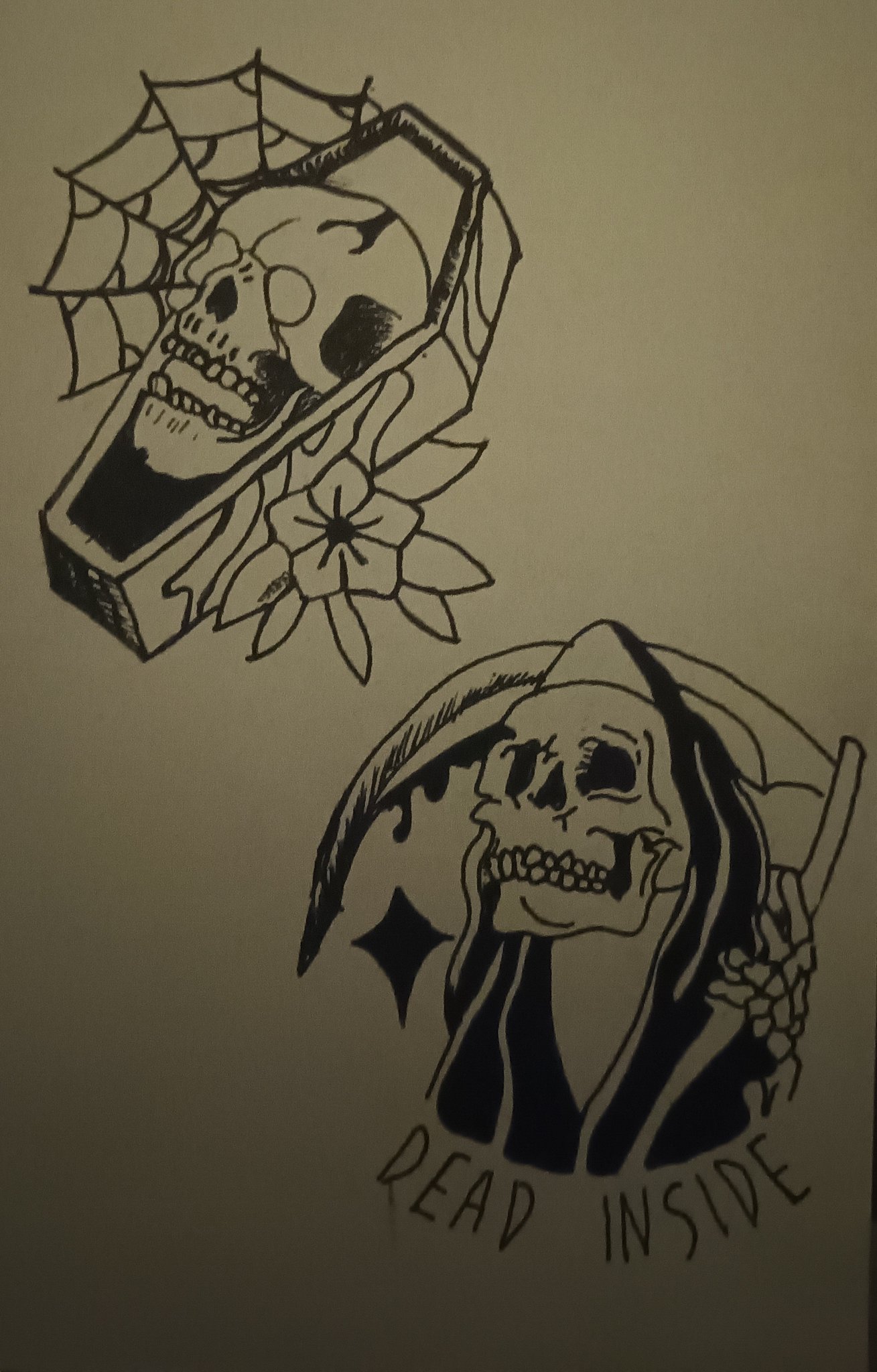 Abstract dotwork grunge horror skull hand drawn tattoo design or tshirt  print vector illustration  CanStock